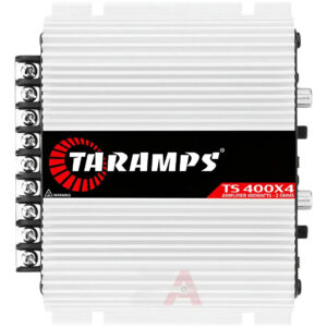 O Mais Indicado! Taramps T400 2 Ohms 400w Rms 4 Canais Modulo Amplificador Prateado