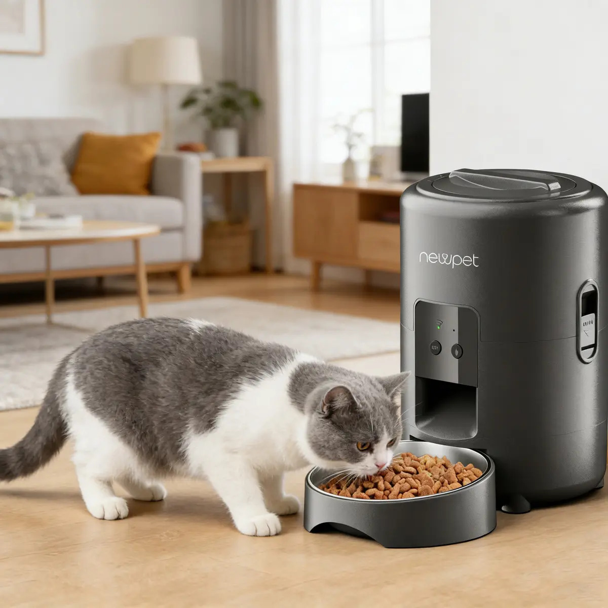 Comedouro Automático para Pet Vale a Pena? Sim! Confira! App Newpet NP1322 Preto - Imagem 2