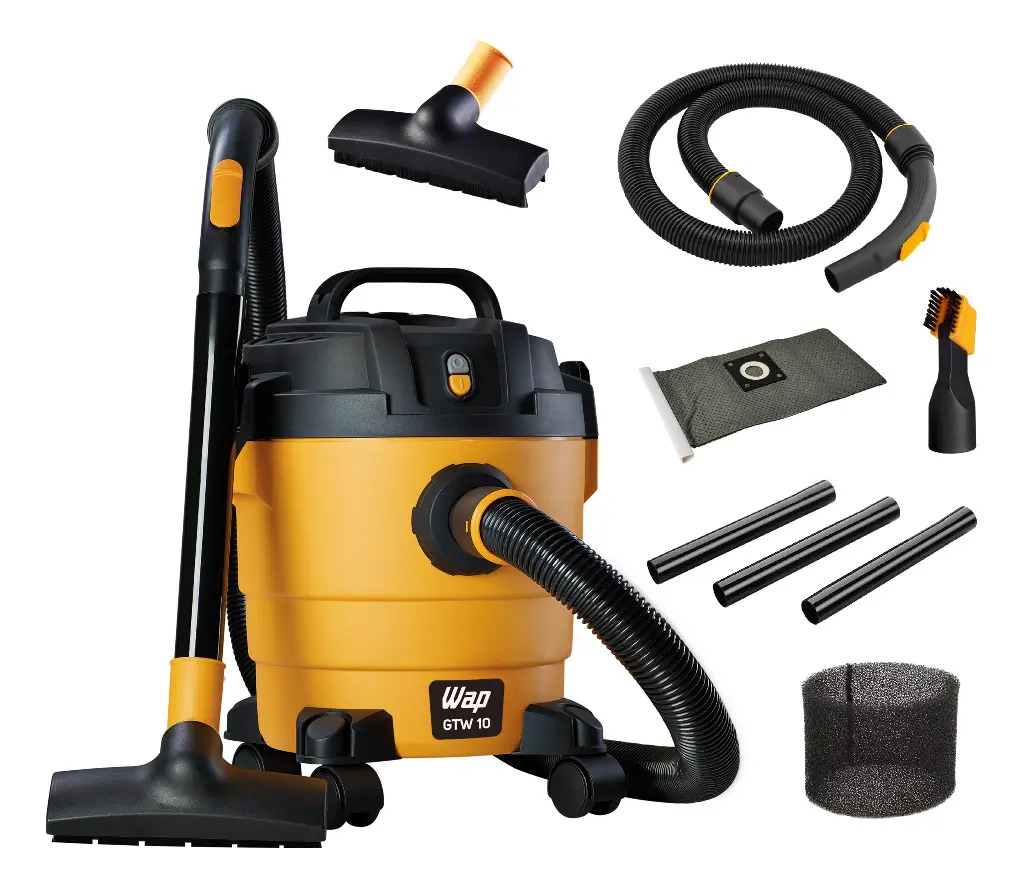 O Melhor Aspirador De Pó e Água Wap Gtw 10 Compacto 1400w 10 Litros Amarelo – Vale a pena?